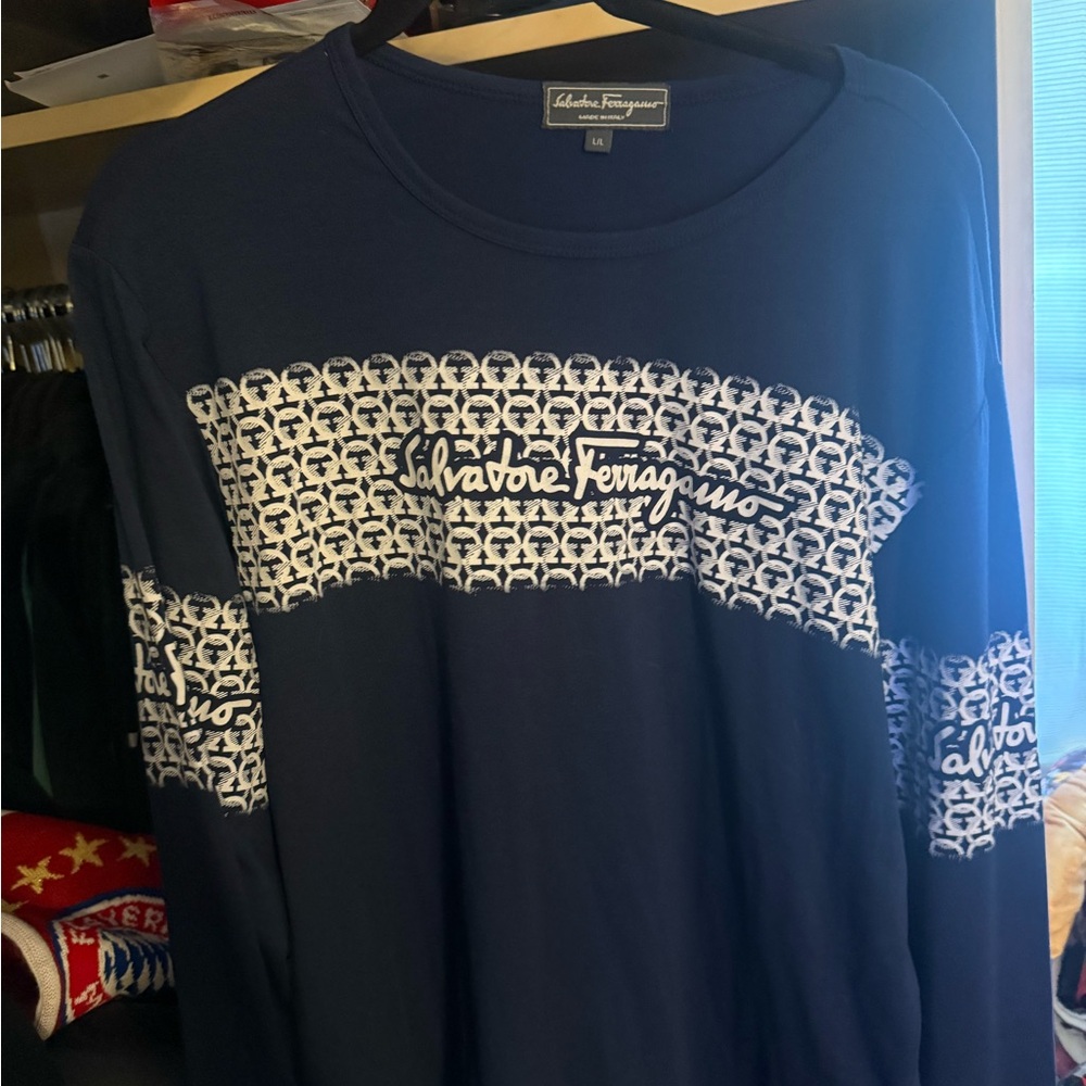 Salvatore Ferragamo Blue shirt